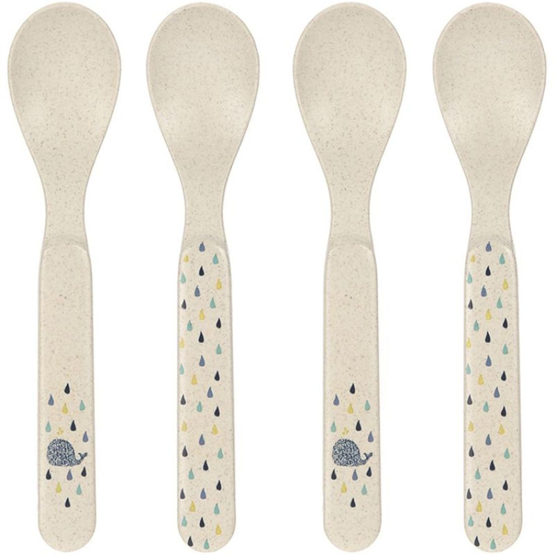 Lot de 4 cuillères Baleine Little Water (Lassig) - Image 1