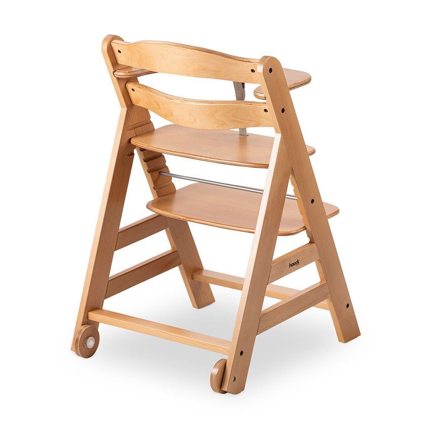Chaise haute évolutive Beta+ en bois - Beige (HAUCK) - Image 1