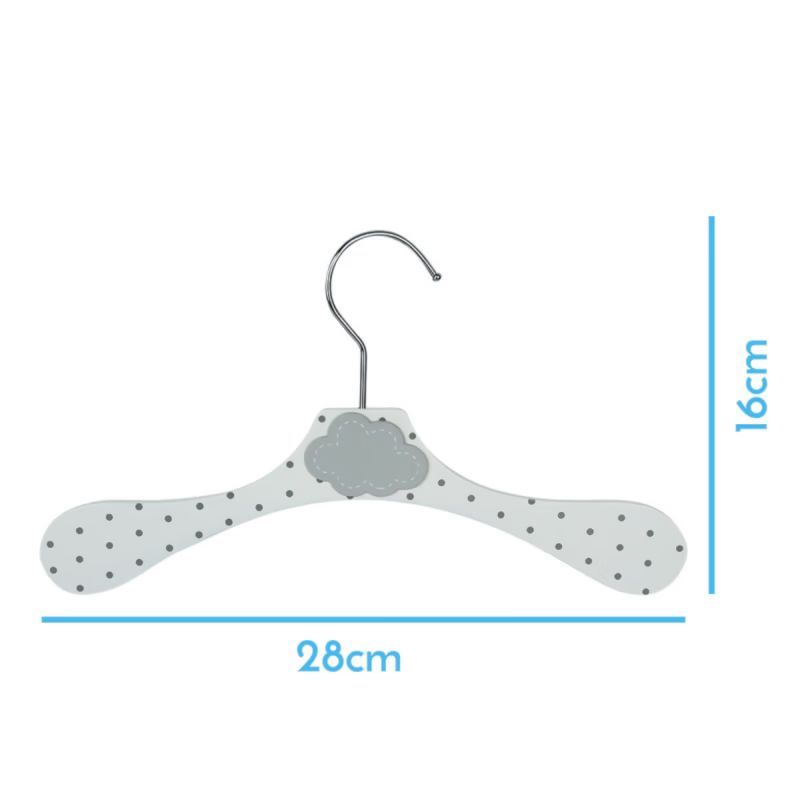 Lot de 10 cintres pour enfant (Monsieur Bébé) - Image 1