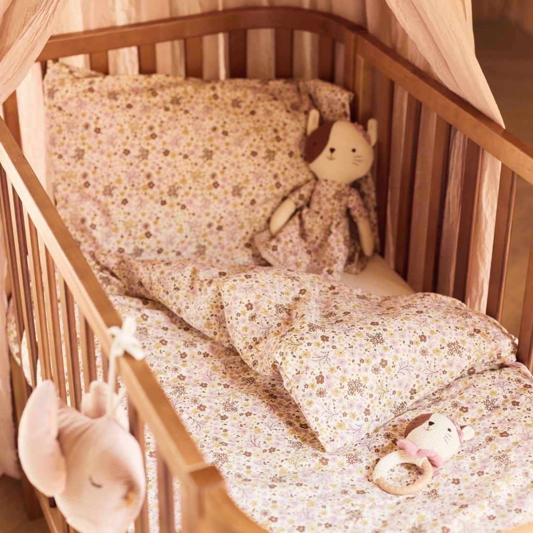 Drap housse en jersey Flower Fairies (40 x 80 cm) (Jollein) - Image 1