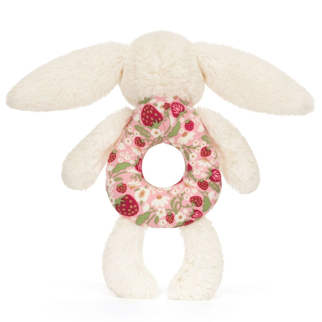 Hochet Lapin en fleurs Crème (18 cm) (Jellycat) - Image 2