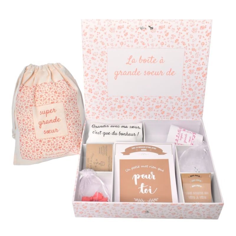 Boite à grande soeur remplie de cadeaux (Le Petit Pousse) - Couverture