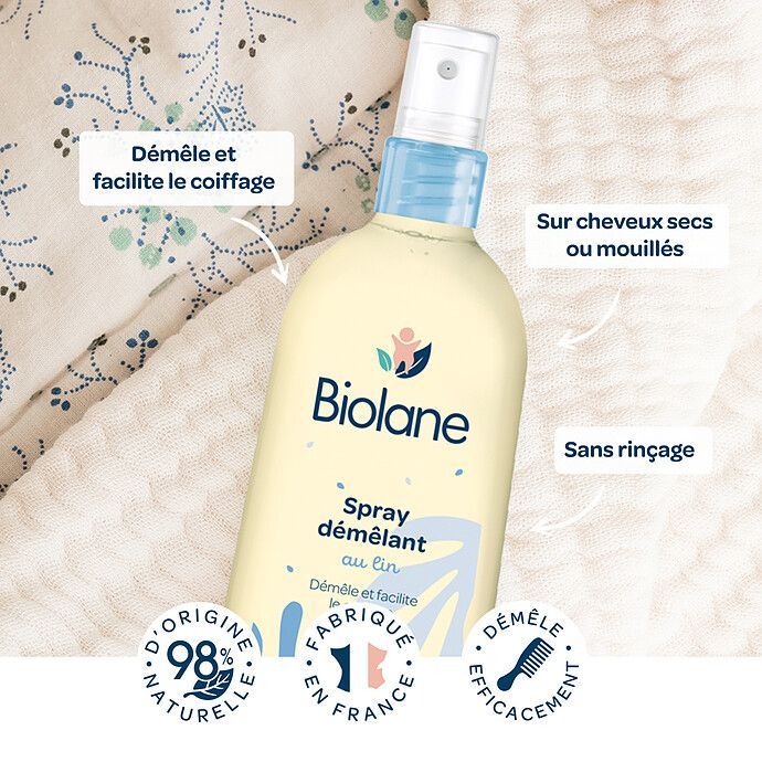 Spray Démélant - 200 ml (Biolane) - Image 3