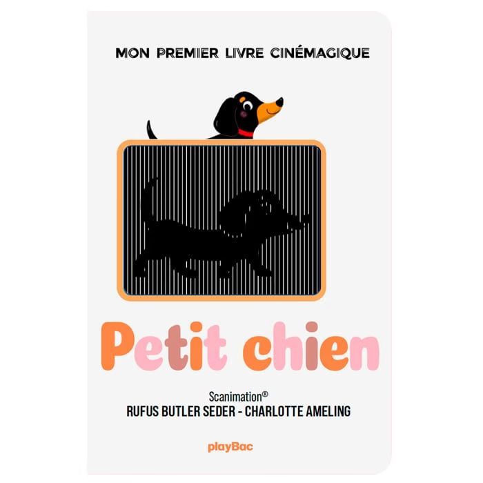 Petit Chien - Mon premier livre cinémagique (Play Bac éditions) - Couverture