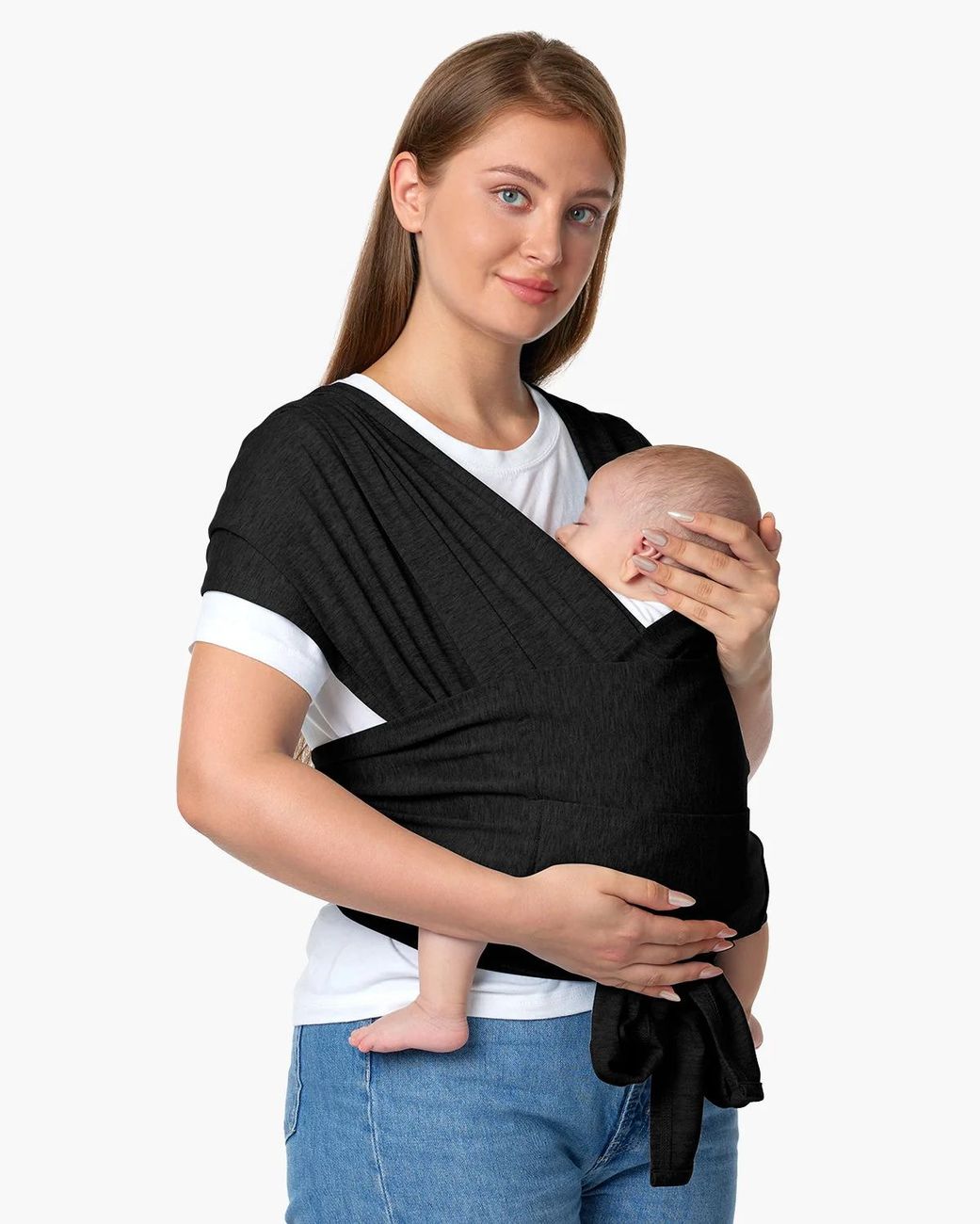 Facile à porter les mains libres - Porte-bébé en écharpe (Momcozy) - Image 1