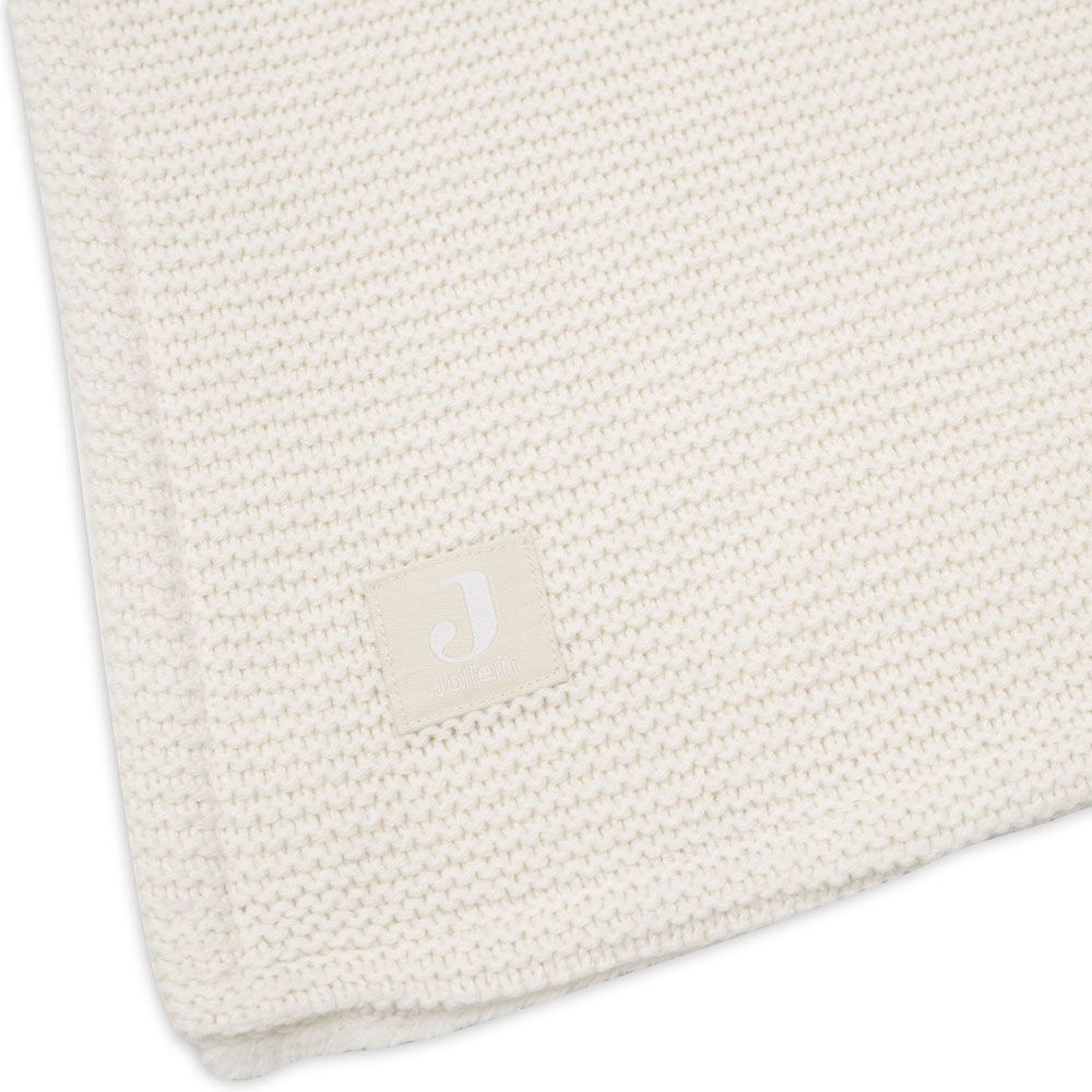 Couverture en polaire Basic Knit Ivory (75 x 100 cm) (Jollein) - Image 9