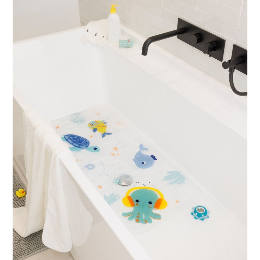 Tapis de bain XXL 40x90 cm Aloha 2.0 - Transparent (Prémaman) - Image 8