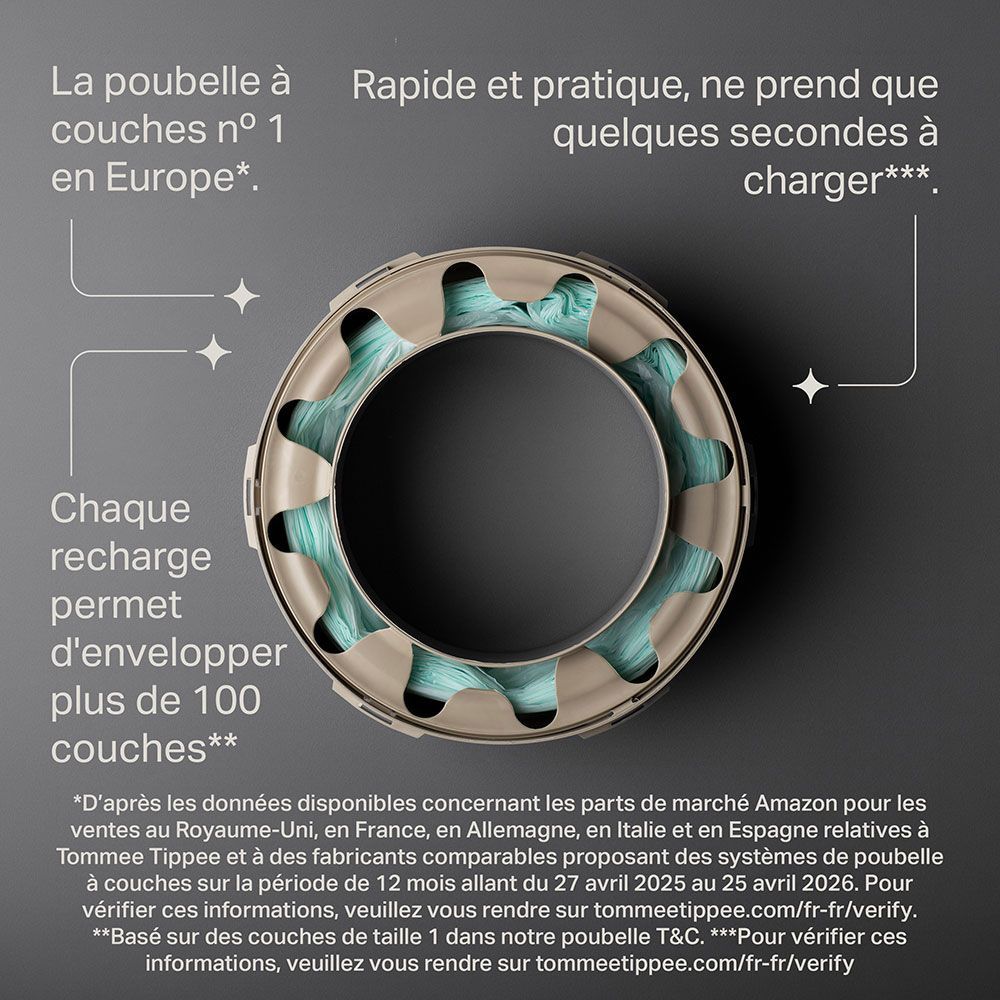 Recharges Twist & Click pour poubelles à couches (Tommee Tippee) - Image 5