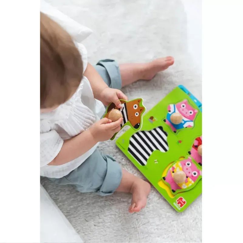Puzzle les 3 petits cochons (Goula) - Image 4