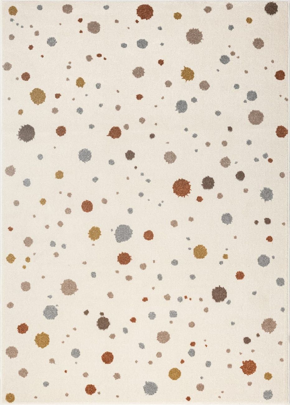 Tapis enfant moderne bébé fille garçon, crème, 120 x 170 cm (The carpet) - Image 1