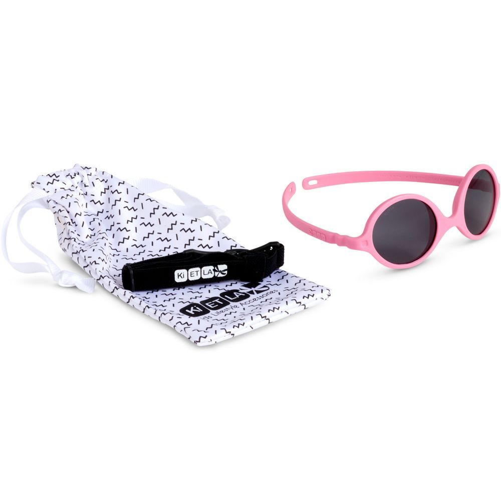 Lunettes de soleil Diabola rose pivoine (0-12 mois) (KI ET LA) - Image 4
