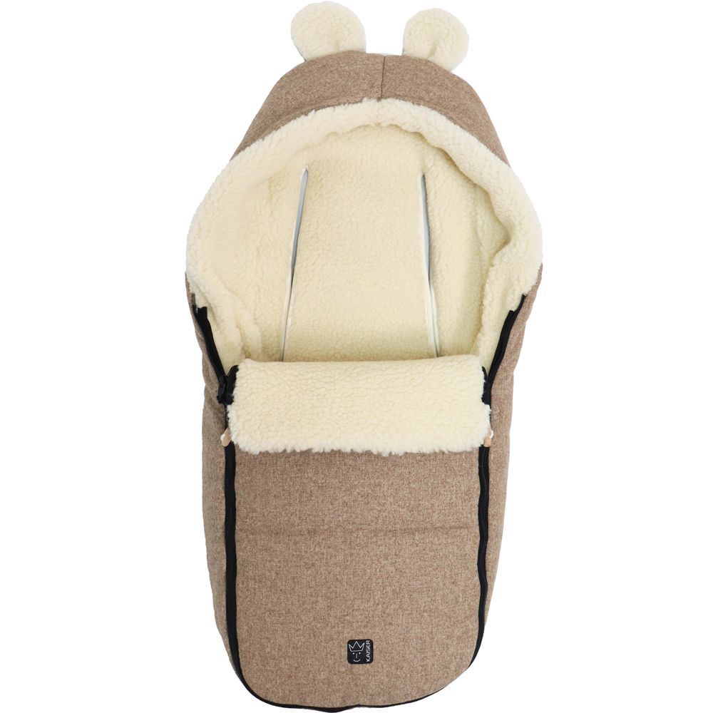 Chancelière capuche souris en laine marron (0-12 mois) (Kaiser) - Image 6