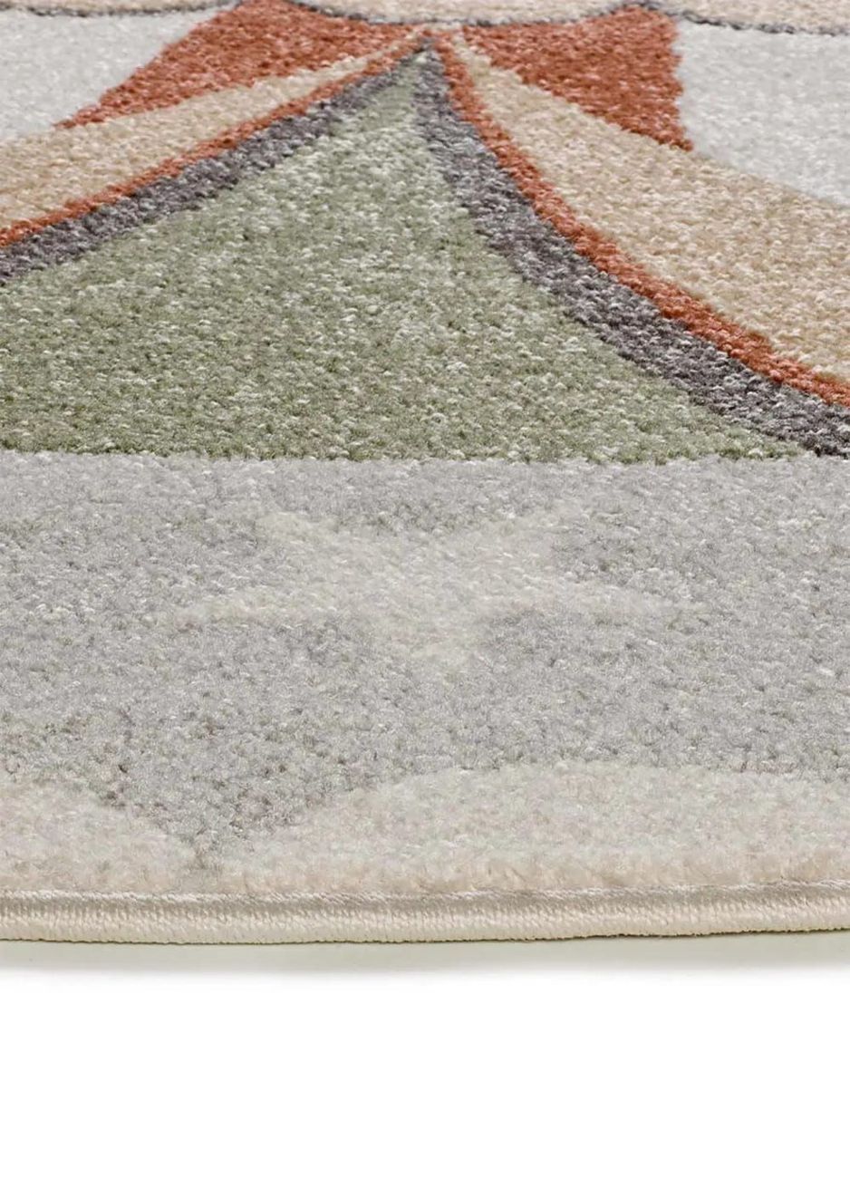 Tapis enfant rond cirque gris 120x120 cm (Atticgo) - Image 2