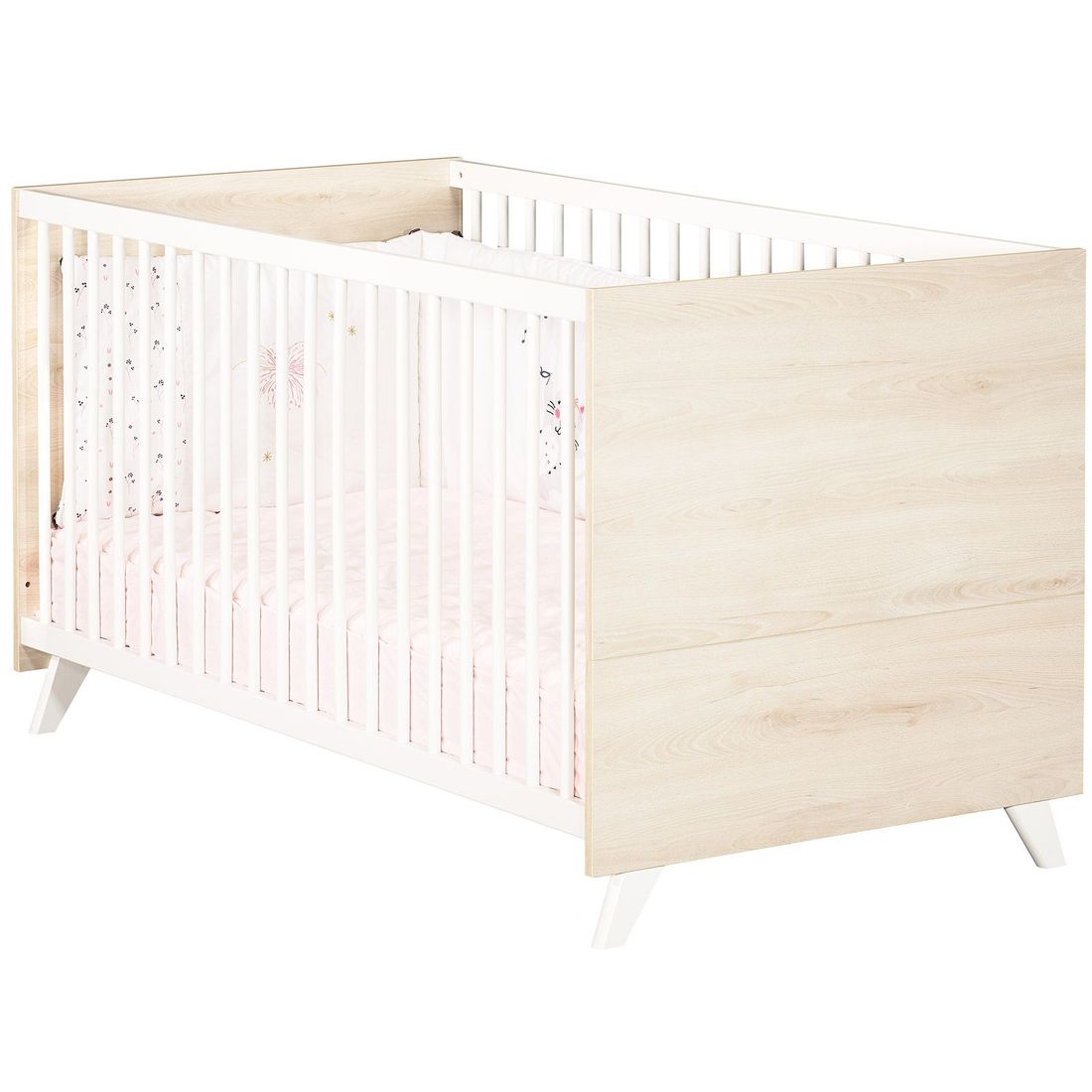 Pack duo Scandi naturel lit bébé évolutif et commode à langer (Baby Price) - Image 7
