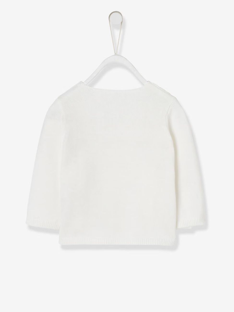 Brassière naissance fille en tricot écru (Vertbaudet) - Image 1