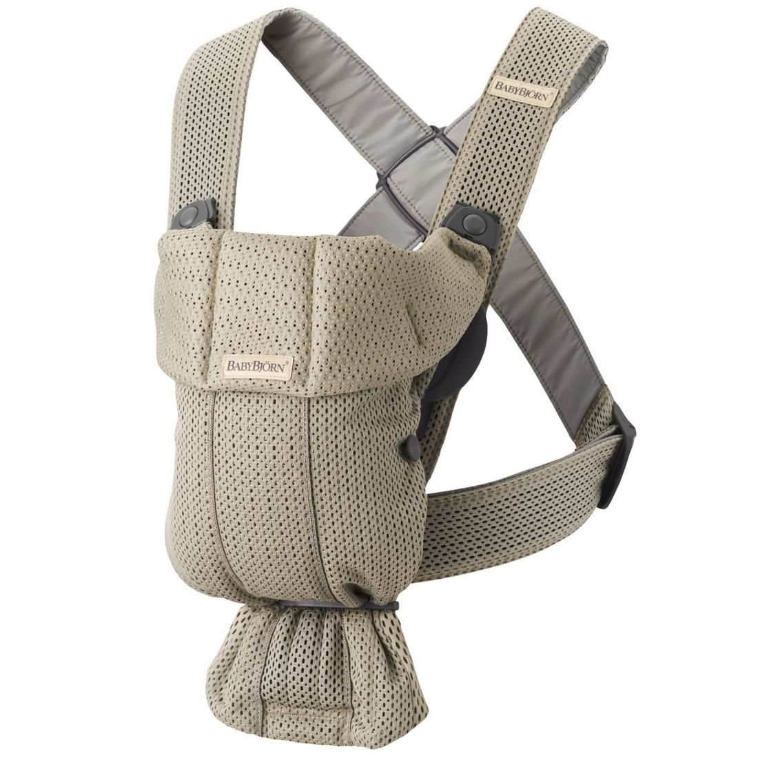 Porte-bébé Mini Mesh 3D gris (BabyBjörn) - Image 1