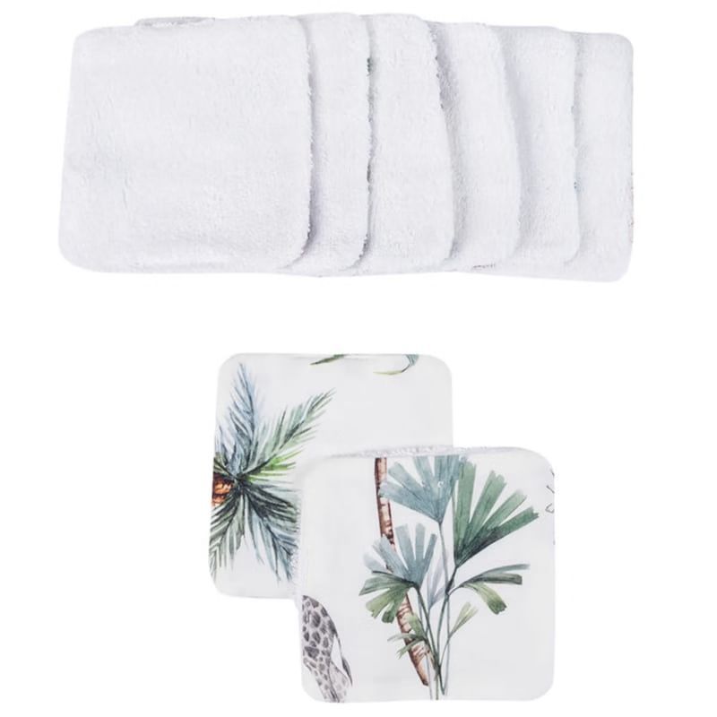 Lingettes lavables bambou lot 8 safari (Sevira Kids) - Image 2