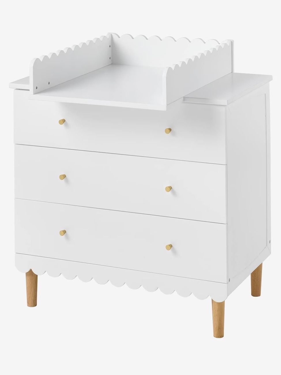 Plan à langer en bois FESTON 42/52cm blanc (Vertbaudet) - Image 1