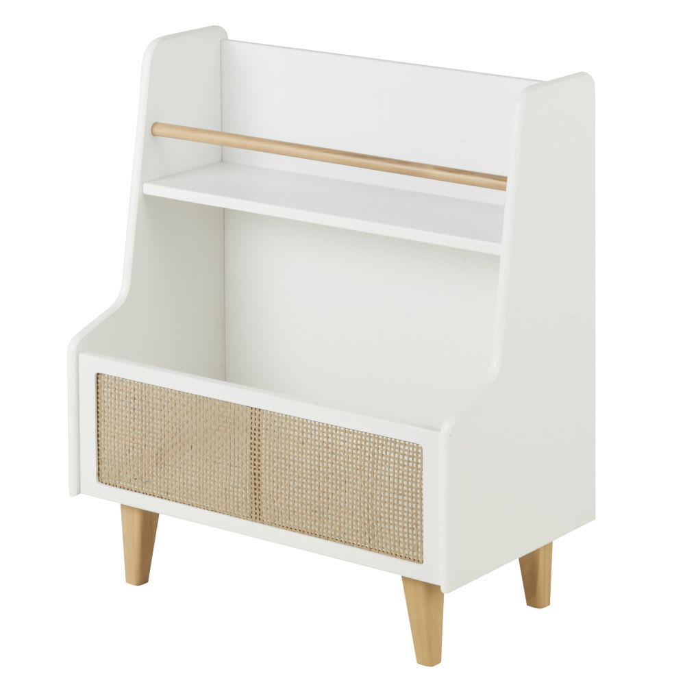 Range-livres blanc et cannage rotin (Maisons du Monde) - Image 5