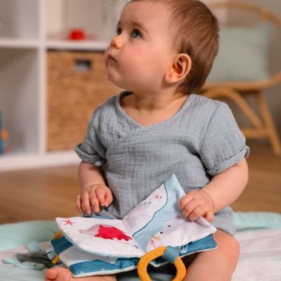 Livre en tissu bébé Océan (Little Big Friends) - Image 3