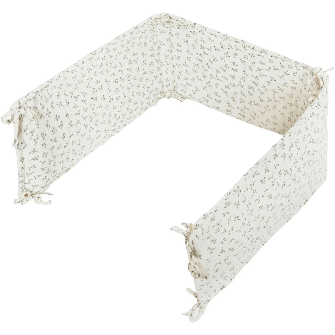 Tour de lit Doux Olive Bloom (pour lits 60 x 120 et 70 x 140 cm) (Babyshower) - Image 1