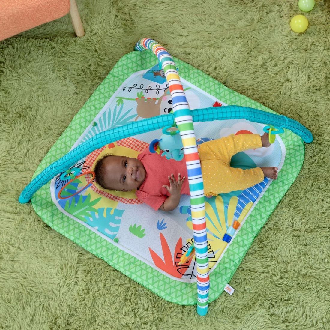 Tapis d'éveil et d'activités Jungle Vert (Kids2) - Image 1