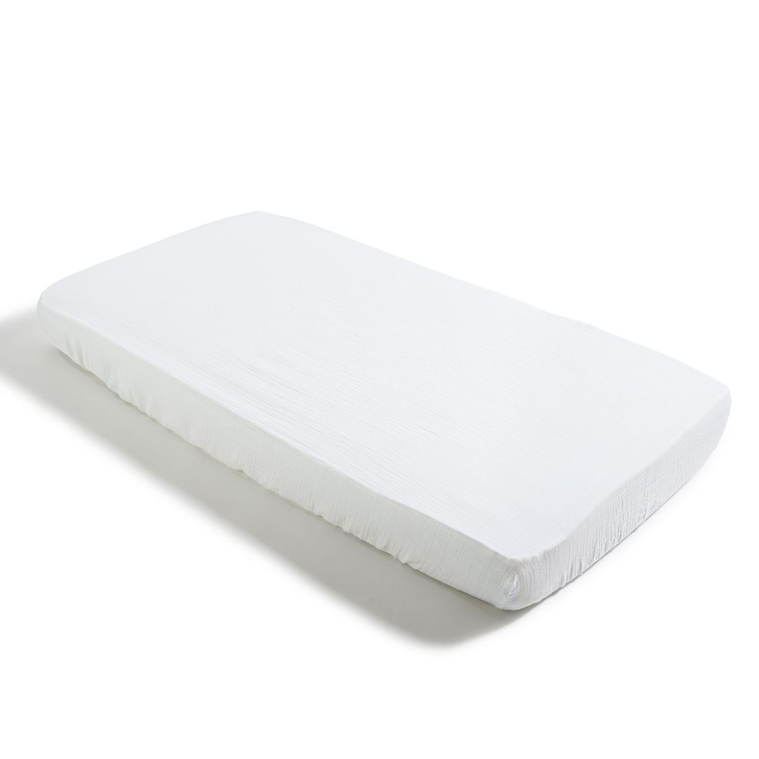 Lot de 2 draps housses bébé gaze de coton (Petit à petit) - Image 1