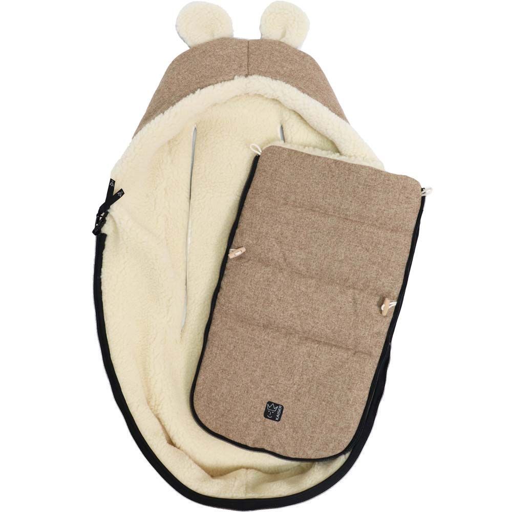 Chancelière capuche souris en laine marron (0-12 mois) (Kaiser) - Image 7