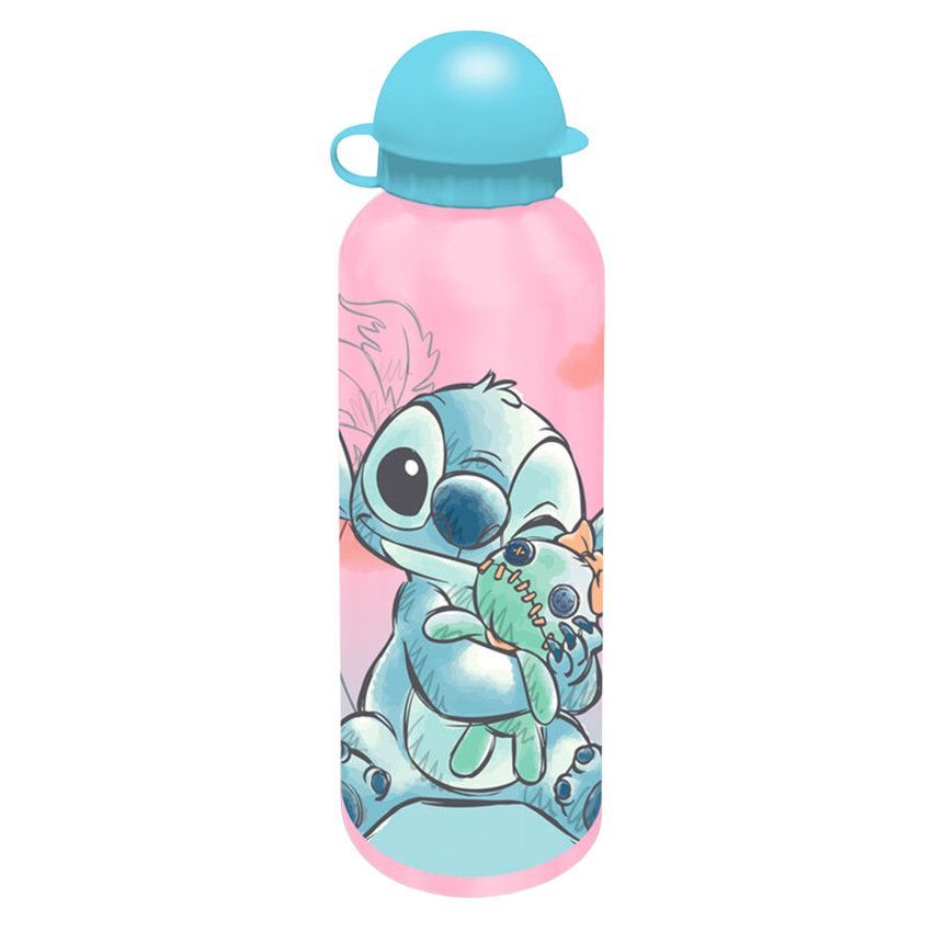 Gourde alu 500ml Stitch Pastel Ass. - Rose (KIDS LICENSING) - Image 1