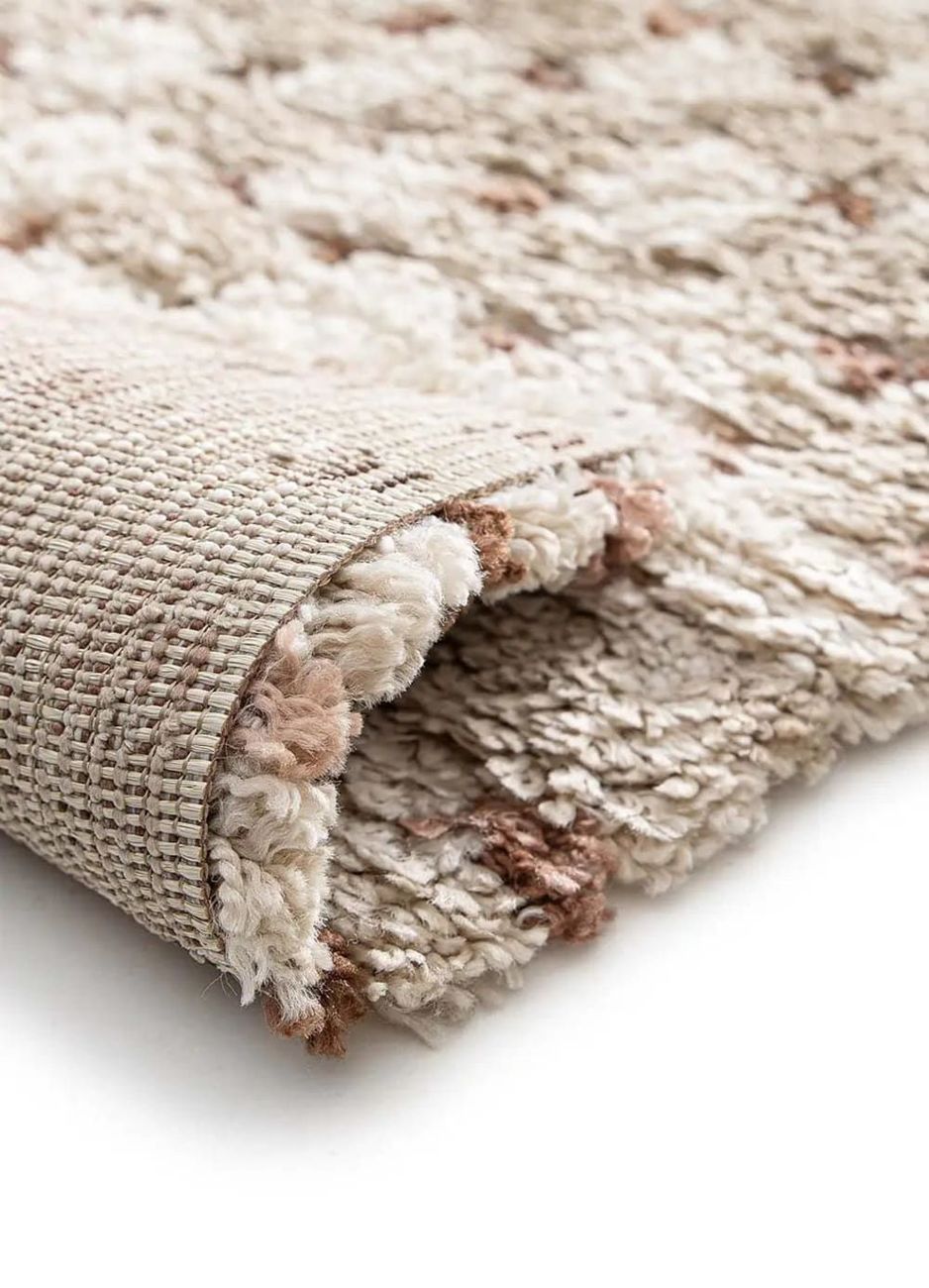 Tapis enfant shaggy scandinave beige/crème 120x170 cm (Atticgo) - Image 2