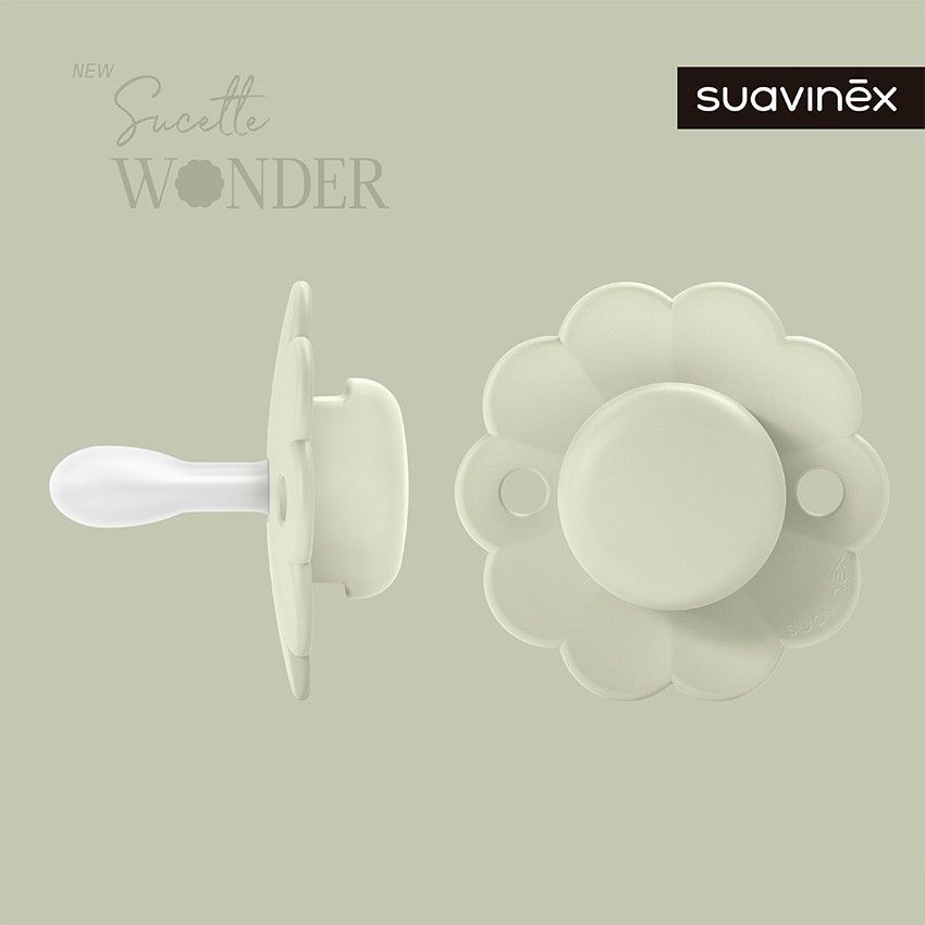 Sucette silicone réversible SX Pro 0-6M Wonder almost aqua - Vert (Suavinex) - Image 1