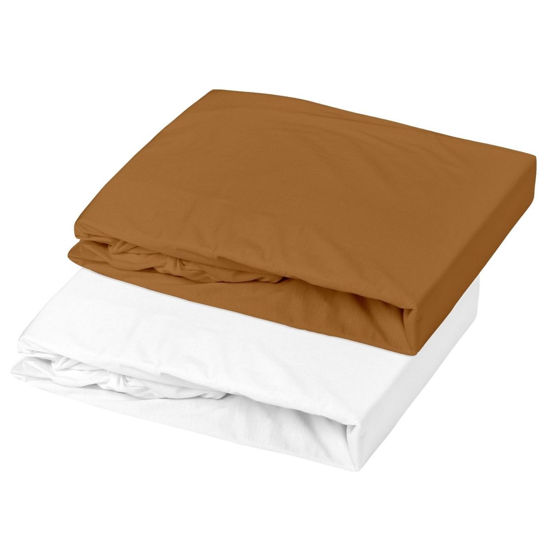 Lot alèse et drap housse Blanc-Caramel (70 x 140 cm) (Mon P'tit Dodo) - Couverture