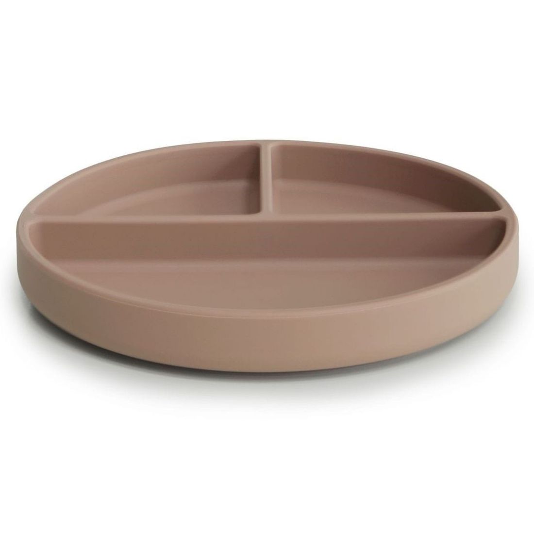 Assiette à compartiments en silicone avec ventouse Natural (Mushie) - Image 7