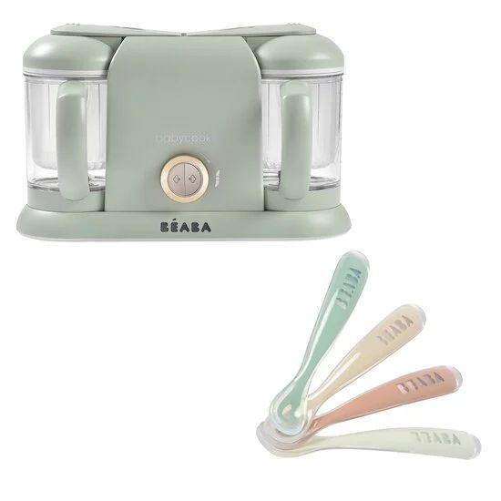 Pack Robot cuiseur Babycook® Duo + Lot de cuillères 1er âge silicone (Béaba) - Couverture