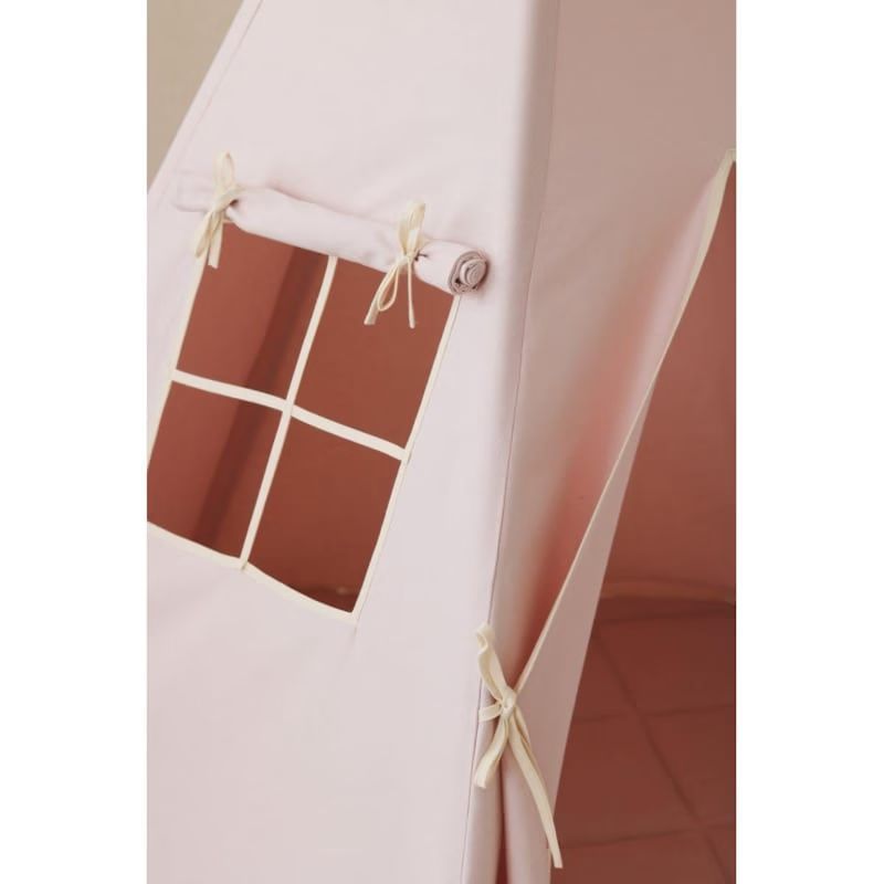 Tente tipi avec tapis rose et beige (Moi Mili) - Image 2