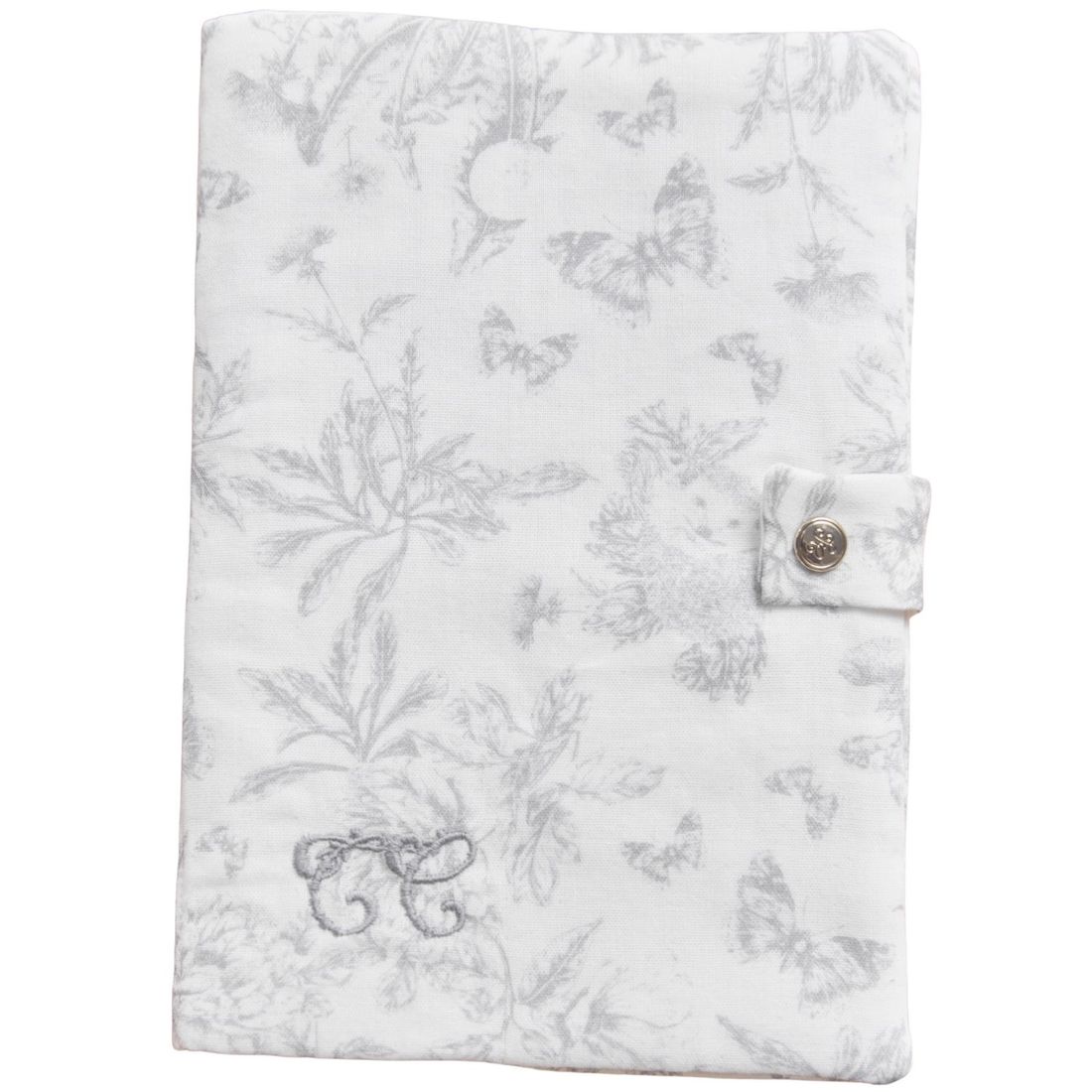 Protège carnet de santé Toile de Jouy gris (Tartine et Chocolat) - Couverture