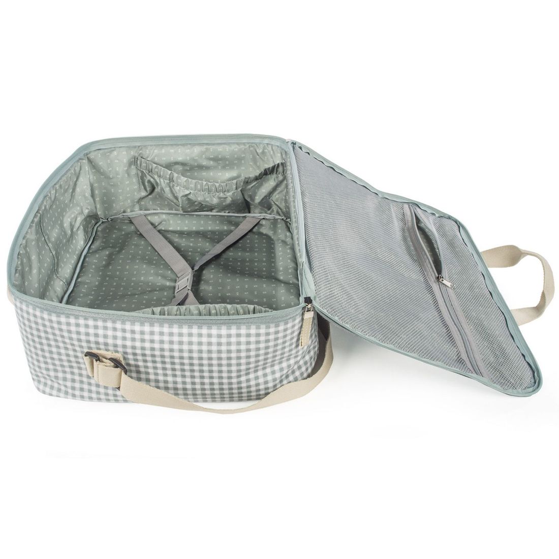 Valise de maternité I love vichy vert (Walking Mum) - Image 7
