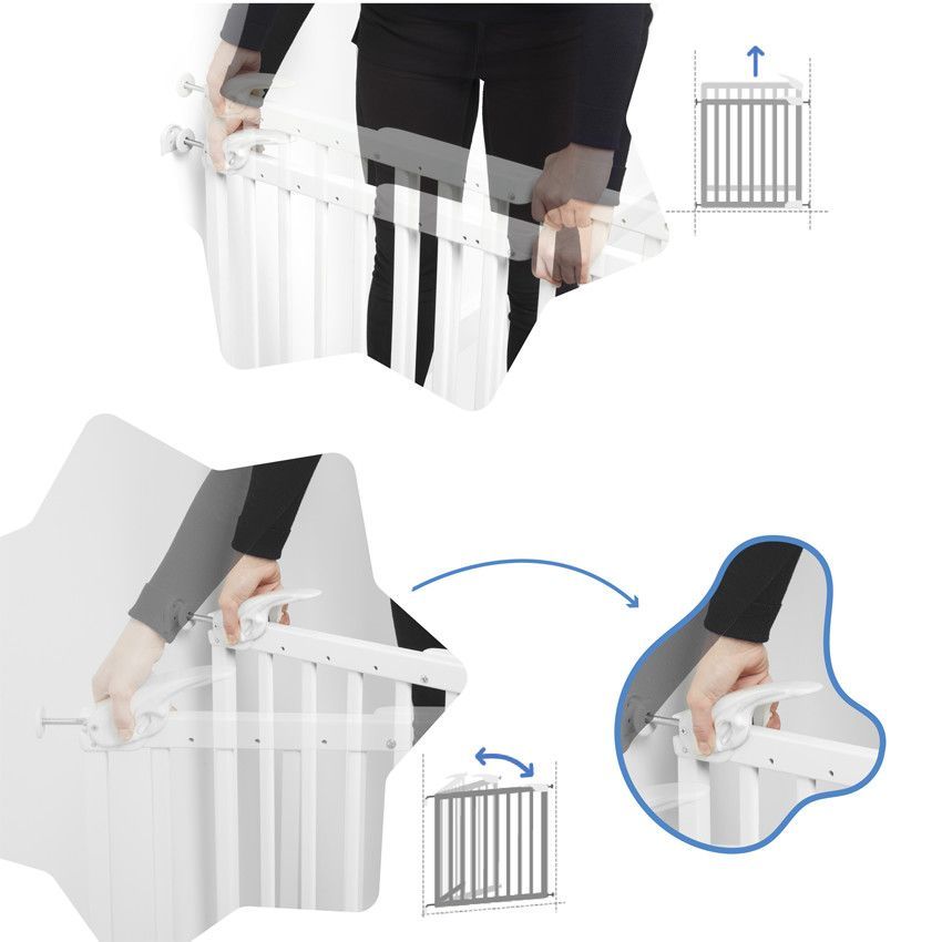 Barrière pression déco Pop ajustable - Blanc - Blanc (Badabulle) - Image 5