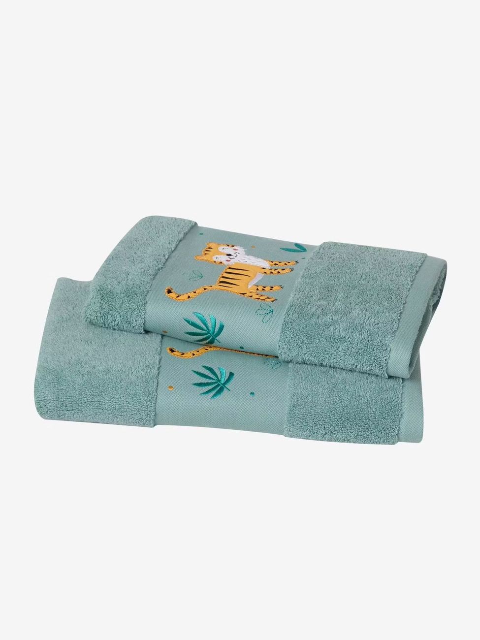 Serviette de bain Tigre vert (Vertbaudet) - Couverture