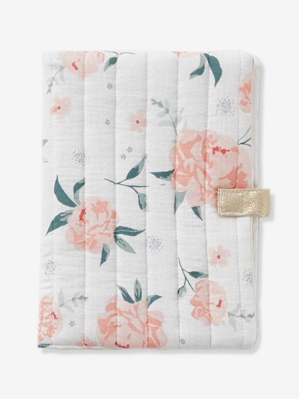Protège carnet de santé EAU DE ROSE écru / rose (Vertbaudet) - Image 2