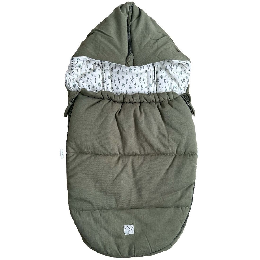 Chancelière bébé jersey Hooded olive green (Kaiser) - Image 1