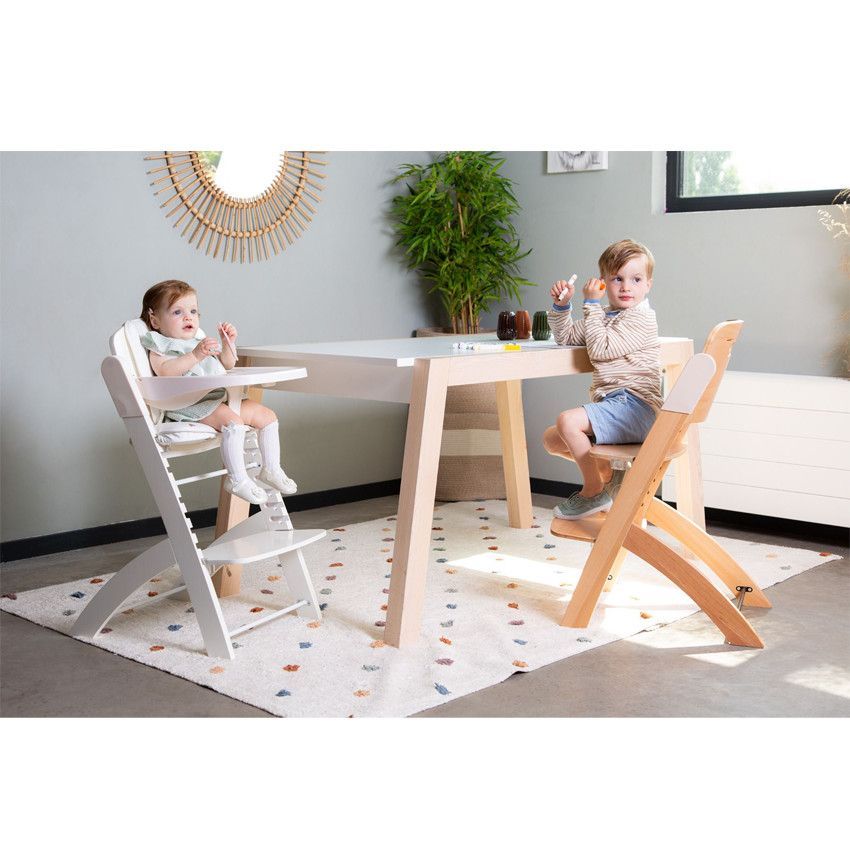 Chaise-haute évolutive Evosit coloris bois naturel/beige - Bois (Childhome) - Image 7