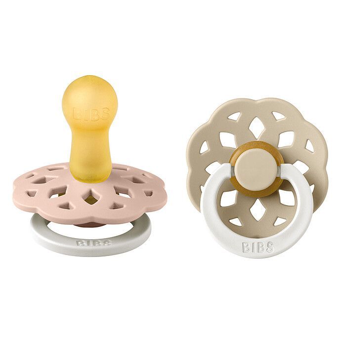 Lot de 2 Sucettes Rondes Boheme Glow Blush & Vanilla - 6/18 Mois (Bibs) - Image 3