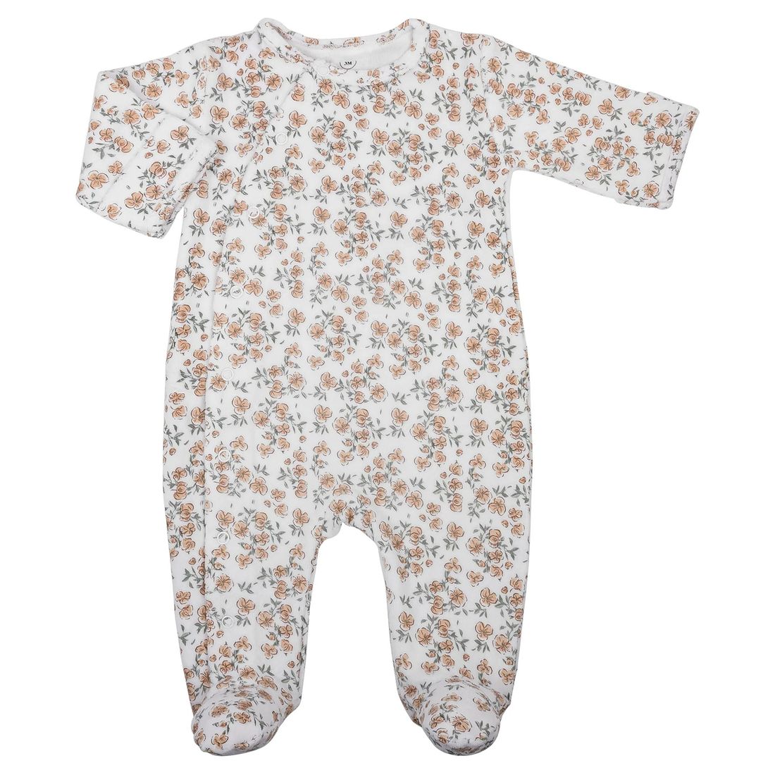 Pyjama bébé velours - Californian poppy (Bonjour Little) - Image 2