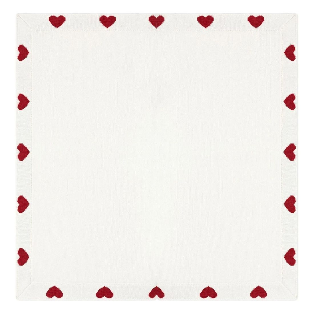 Petit Bateau - Couverture Maille Cœurs Coton Bio (Petit Bateau) - Couverture