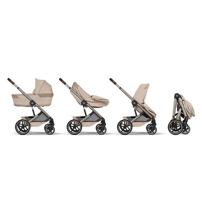 Pack Poussette Balios S Lux 2026 + Nacelle Pliable - Almond Beige (Cybex) - Image 2