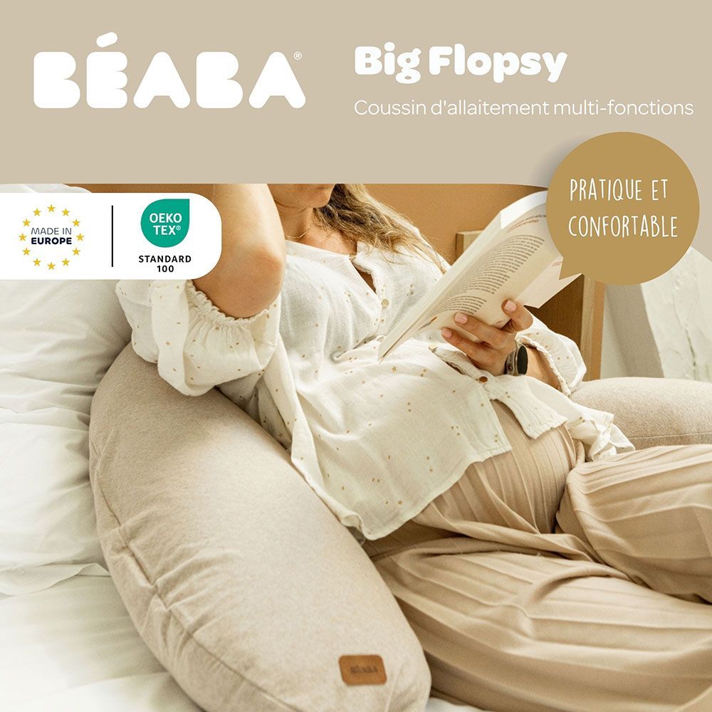 Coussin d'allaitement Big Flopsy™ jersey de coton (Béaba) - Image 2