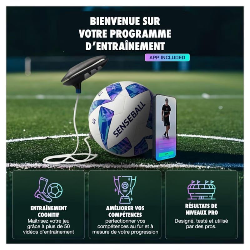 Ballon d'entraînement foot - senseball taille 3 (Icare) - Image 2