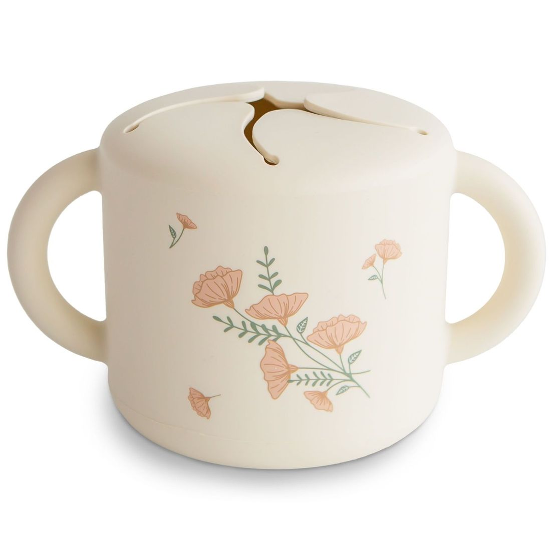 Tasse à goûter Pink Flowers (Mushie) - Couverture