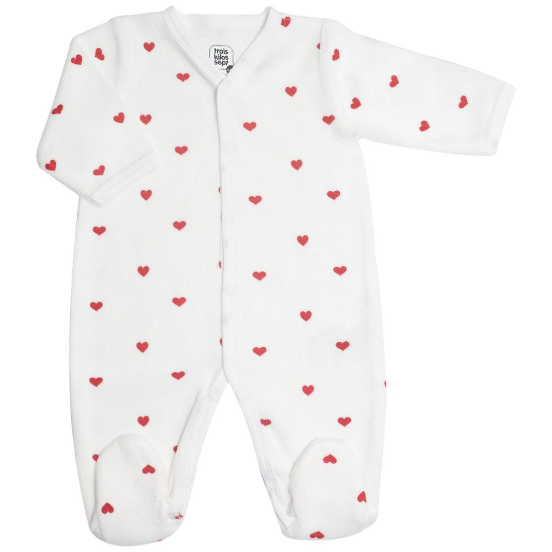 Pyjama Cœurs Rouges (6 mois) (Trois Kilos Sept) - Image 5